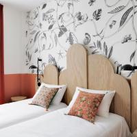 Двухместный (Двухместный номер Делюкс с 2 отдельными кроватями) хостела Caulaincourt Square Hostel, Париж