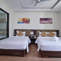 Двухместный (Двухместный номер Делюкс с 1 кроватью или 2 отдельными кроватями, вид на город) отеля Sata Hotel, Нячанг