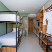 Двухместный (Улучшенный двухместный номер Делюкс с 2 отдельными кроватями) курортного отеля Rimbun Canggu Hotel, Чангу