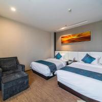 Двухместный (Двухместный номер Делюкс с 2 отдельными кроватями) отеля Zhuhai Huayu Jixiang Lou Former Huayu Minfu Hotel, Чжухай