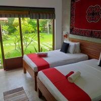 Двухместный (Deluxe Twin Room with Garden & Canal View) отеля Green Wood Villa Negombo, Негомбо