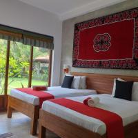 Двухместный (Deluxe Twin Room with Garden & Canal View) отеля Green Wood Villa Negombo, Негомбо