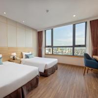 Двухместный (Двухместный номер Делюкс с 2 отдельными кроватями и видом на город) отеля GIC Luxury Hotel and Spa, Дананг