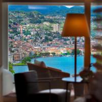 Сьюит (Классический полулюкс с видом на озеро) отеля The View Lugano, Лугано