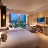 Двухместный (Двухместный номер Grand с 2 отдельными кроватями и видом на парк) отеля Grand Hyatt Guangzhou, Гуанчжоу