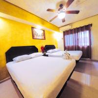 Двухместный (Двухместный номер с 2 двуспальными кроватями) отеля Hotel Melina, Плая-дель-Кармен