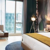 Двухместный (Представительский номер с кроватью размера «king-size») отеля Hotel Indigo - Los Angeles Downtown, an IHG Hotel, Лос-Анджелес