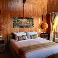 Сьюит (Люкс с гидромассажной ванной) отеля LA Pan Nam Luxury Woods Villas Joglo style with Ricefiel view, Чангу