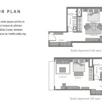 Студио (Weekly - Studio Deluxe) отеля Oakwood Residence Sukhumvit Thonglor Bangkok, Бангкок