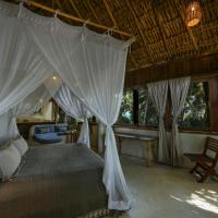 Номер (Люкс в бунгало с видом на море и собственной ванной комнатой) отеля Diamante K, Тулум