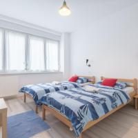 Двухместный (Стандартный двухместный номер с 2 отдельными кроватями и общей ванной комнатой) хостела The Dots Hostel, Загреб