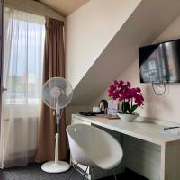 Двухместный (Двухместный номер Делюкс с 1 кроватью и балконом) отеля Hotel Shato, Прага