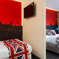 Семейный (Family Room with 1 Queen and 1 Double Bed and Extra Bed) отеля Best Western Aurore, Париж