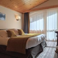 Семейный (Семейный номер с видом на горы) отеля Hotel Les Arolles, Мерибель