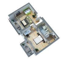 Апартаменты (Улучшенные апартаменты) апарт-отеля ADAPT APARTMENTS BERLIN - Adlershof, Берлин