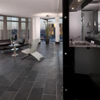 Двухместный (Кондоминиум с видом на городской пейзаж) апарт-отеля Innside Frankfurt Eurotheum, Франкфурт-на-Майне