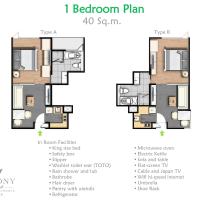 Апартаменты (Номер «Премьер» с 1 спальней) апарт-отеля Balcony Courtyard Si Racha, Чонбури