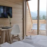 Двухместный (Двухместный номер с 1 кроватью, балконом и видом на горы.) отеля Villa 11 Folk & Design, Закопане
