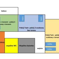 Апартаменты (Апартаменты с 3 спальнями) семейного отеля Pokoje w Apartamencie Danuta, Гдыня