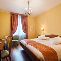 Двухместный (Классический двухместный номер с 2 отдельными кроватями, вид на достопримечательность) отеля Hotel International au Lac, Лугано