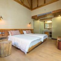 Двухместный (Стандартный двухместный номер с 2 отдельными кроватями и видом на сад) семейного отеля Youxiake Canal Hotel Hangzhou, Ханчжоу